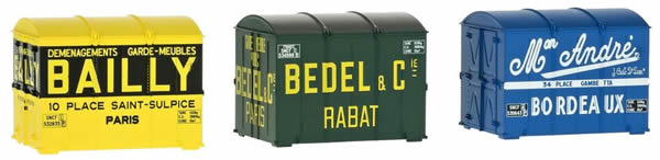 REE Modeles XB-058 - 3 CONTAINERS FRAMES Aérosudest BEDEL-ANDRE-Bailly